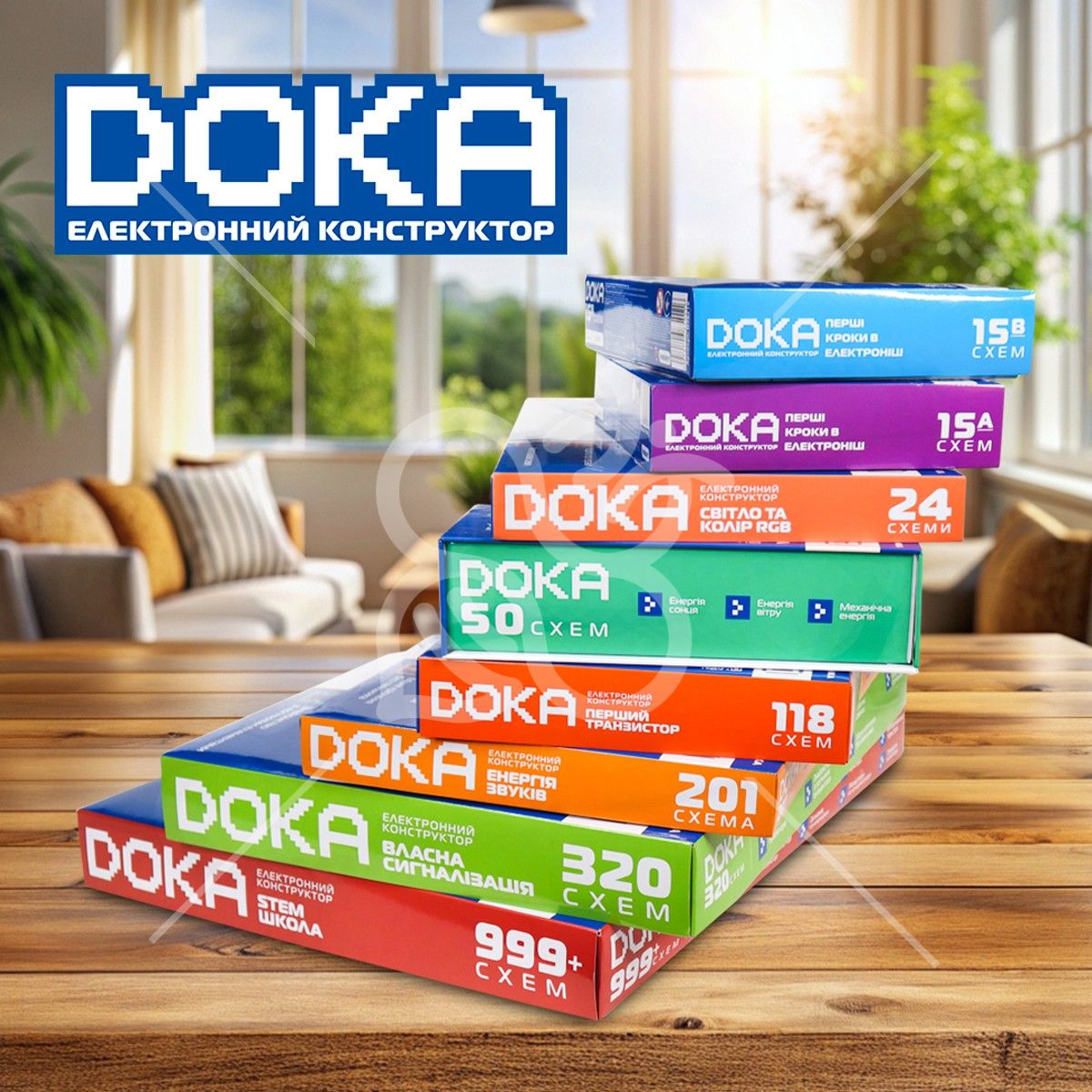 Конструктор електронний DOKA "118 СХЕМ"