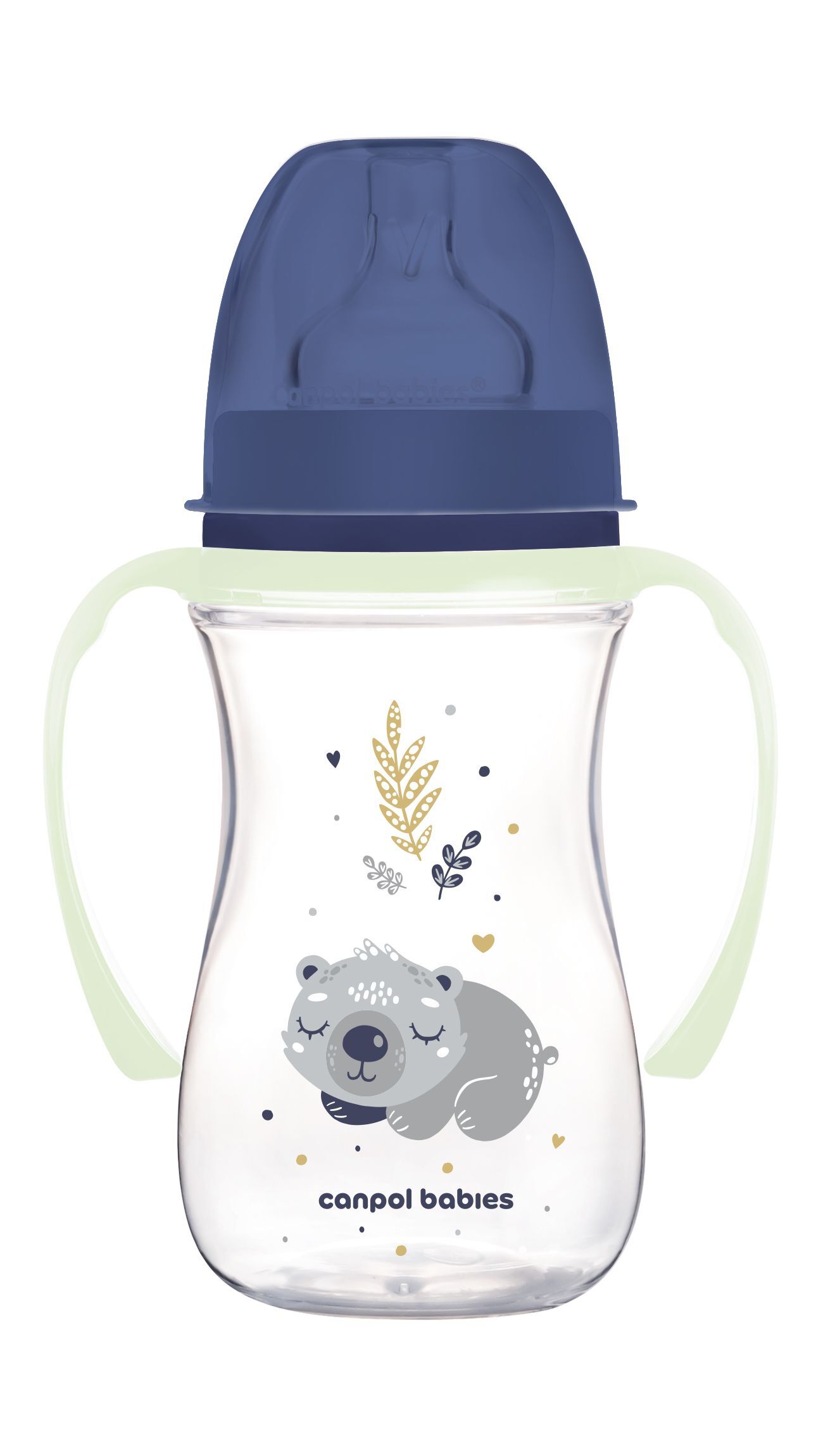 Canpol babies Пляшка антиколікова з широким отвором 240 мл Easystart Sleepy Koala - блакитна