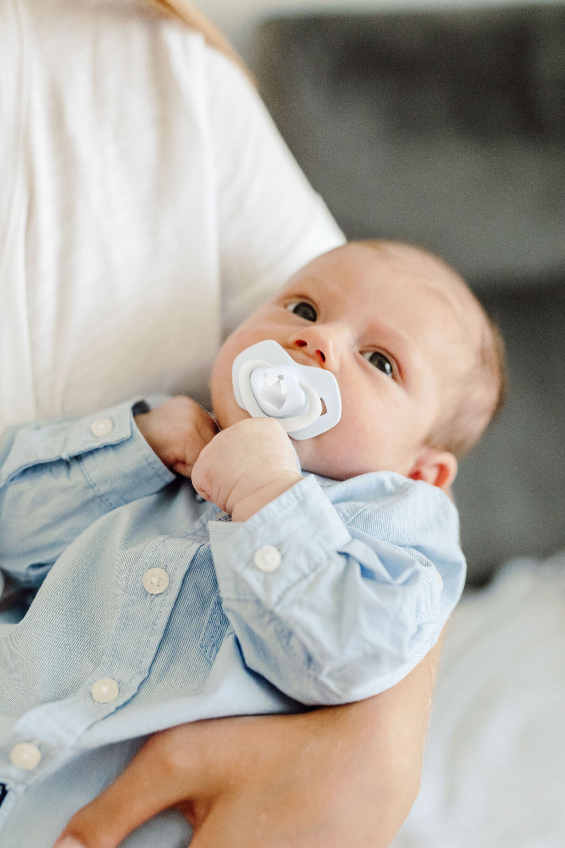 Canpol babies Пустушка силіконова симетрична 0-6 міс ROYAL BABY 2 шт. - блакитна