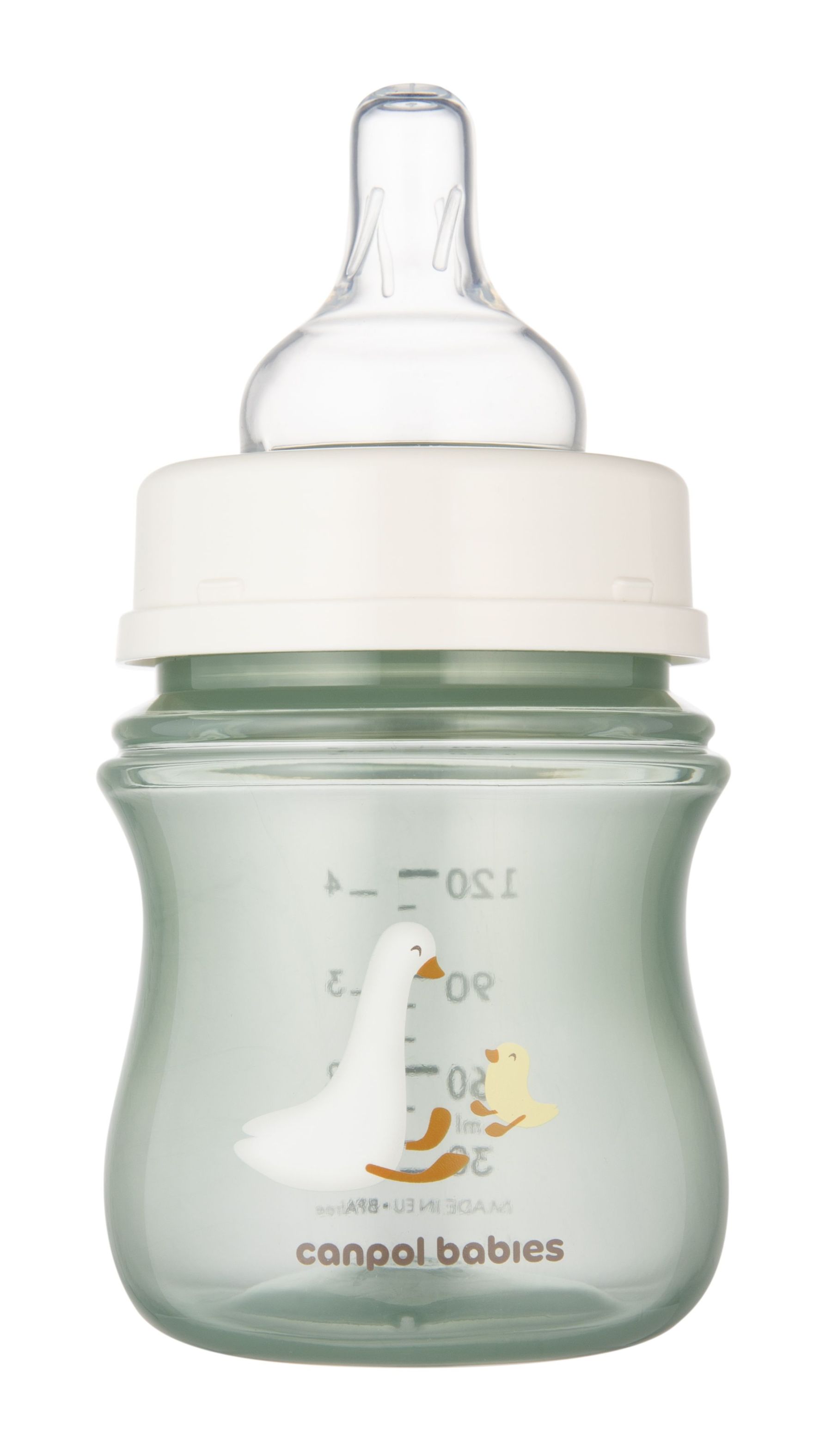 Canpol babies Пляшка антиколікова з широким отвором 120 мл Easystart - Гуси