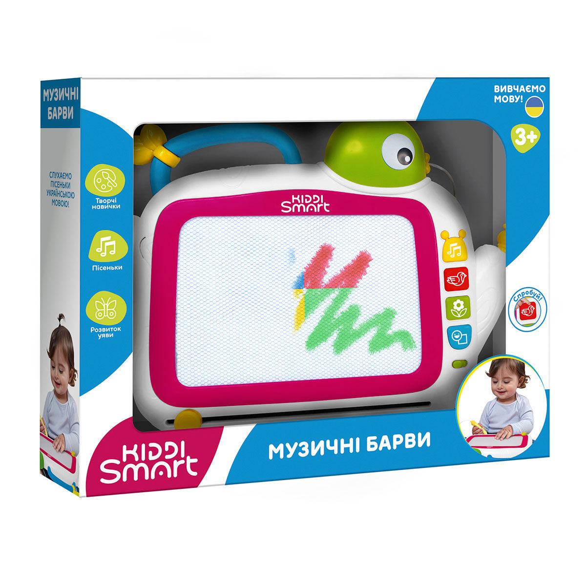 Розвивальна магнітна дошка KIDDI SMART - МУЗИЧНІ БАРВИ (українська)