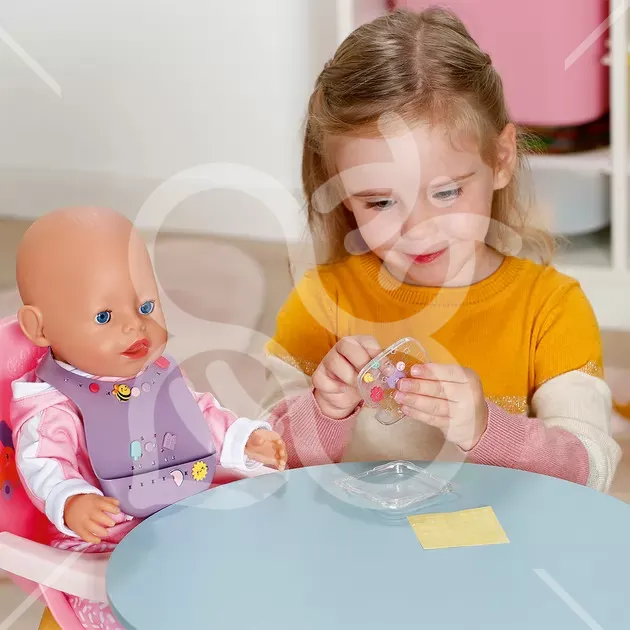 Нагрудник для ляльки BABY BORN серії "Pinplay" – СТИЛЬНЕ ГОДУВАННЯ