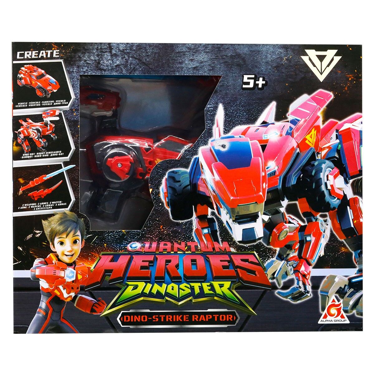 Динозавр-трансформер DINOSTER - МЕГА ДИНО-СТРАЙК РАПТОР