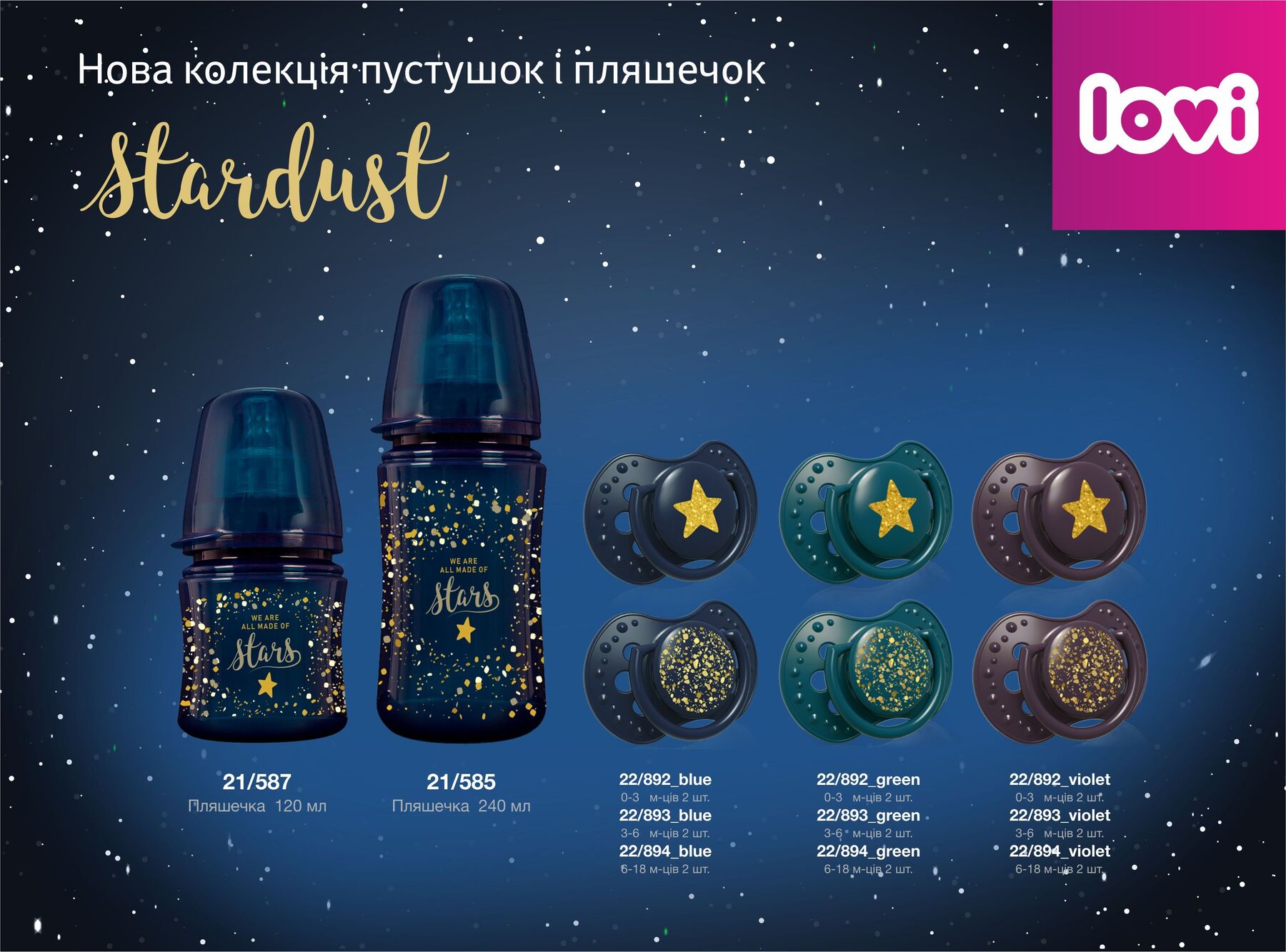 LOVI Пляшечка 240 мл - Stardust