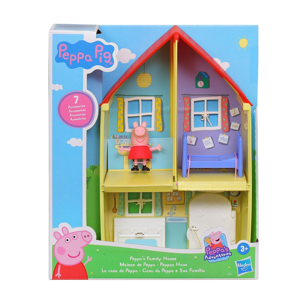 Ігровий набір Peppa - БУДИНОЧОК ПЕППИ (будиночок з меблями, фігурка Пеппи)
