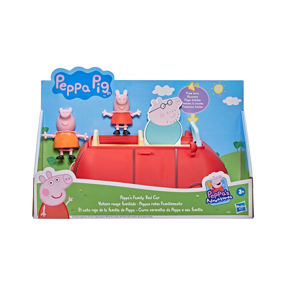 Ігровий набір Peppa - МАШИНА СІМ'Ї ПЕППИ (2 фігурки, звук)