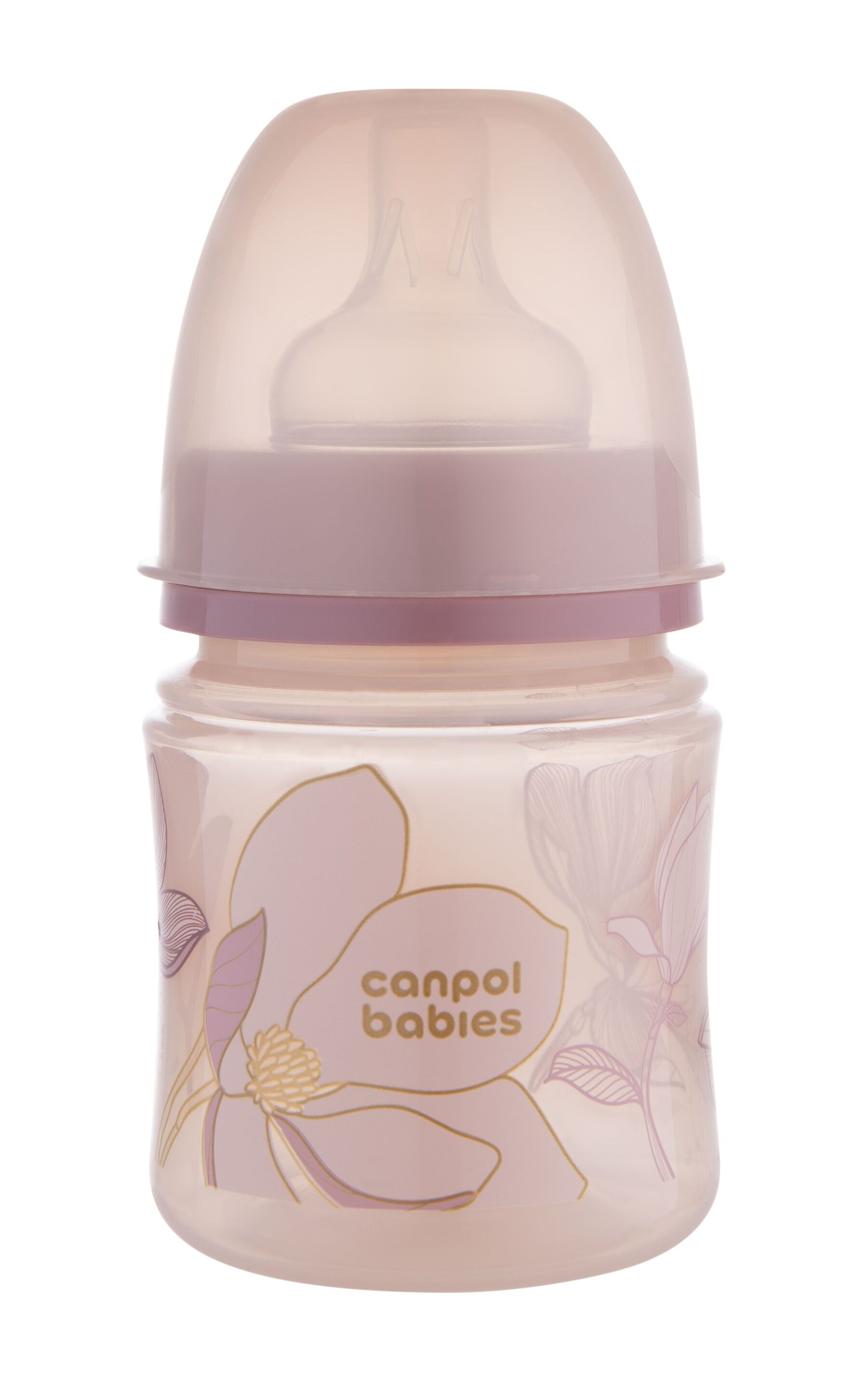 Canpol babies Пляшка антиколікова з широким отвором 120 мл Easystart GOLD - рожева