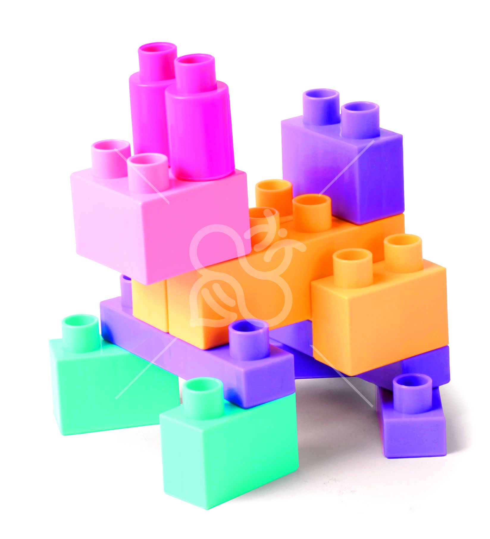 "Kids Blocks" конструктор 50 ел. рожевий