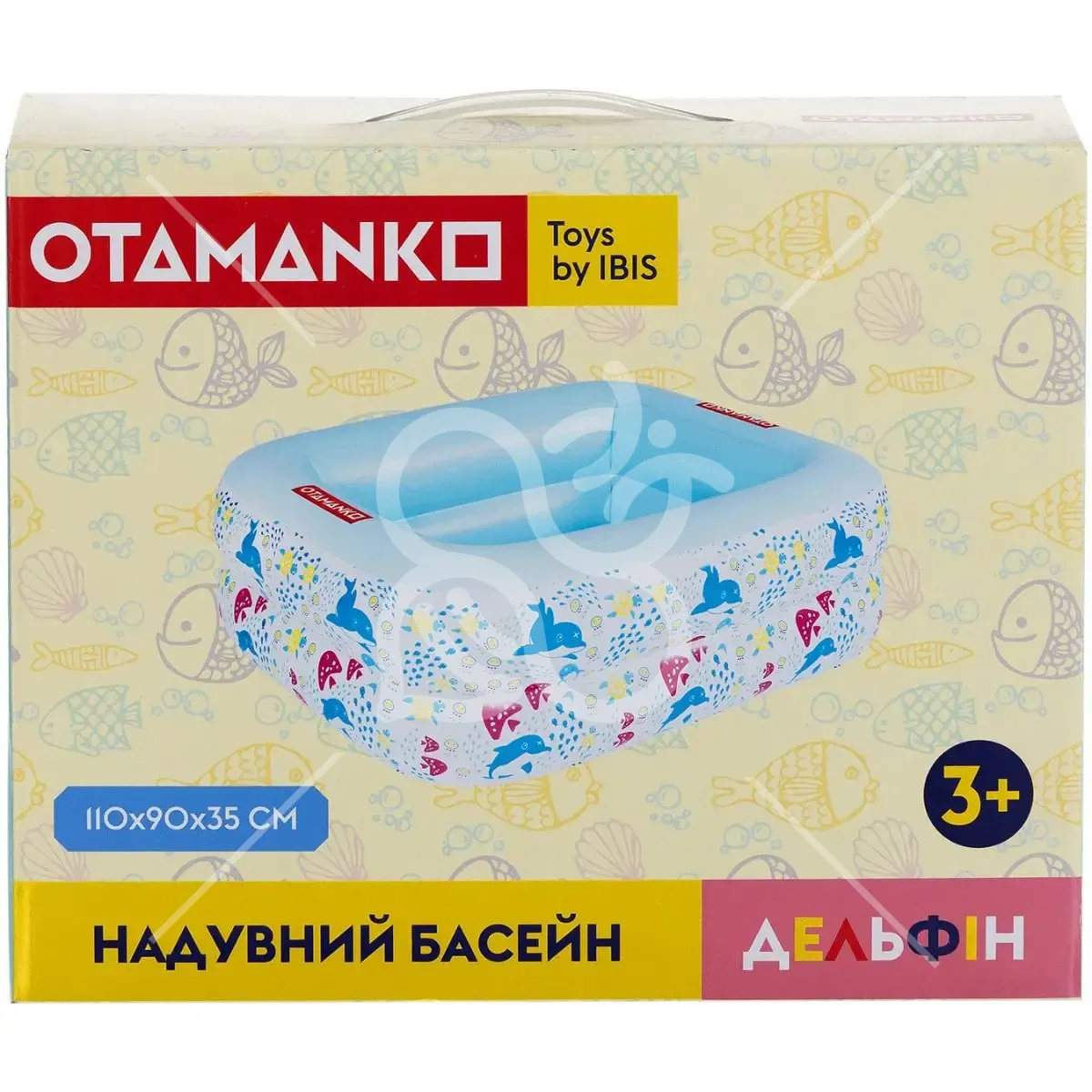 Бассейн OTAMANKO "Дельфін" прямокутний, 110×90×35см