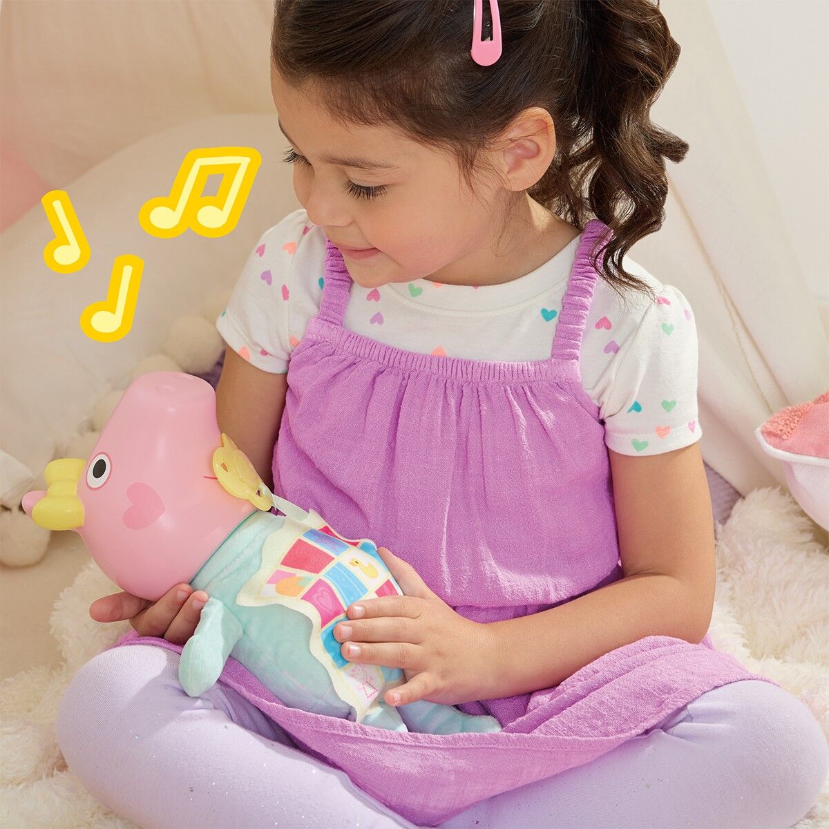 Інтерактивна іграшка PEPPA  – КРИХІТКА ЕВІ: ХРЮШКИ-ОБІЙМАШКИ