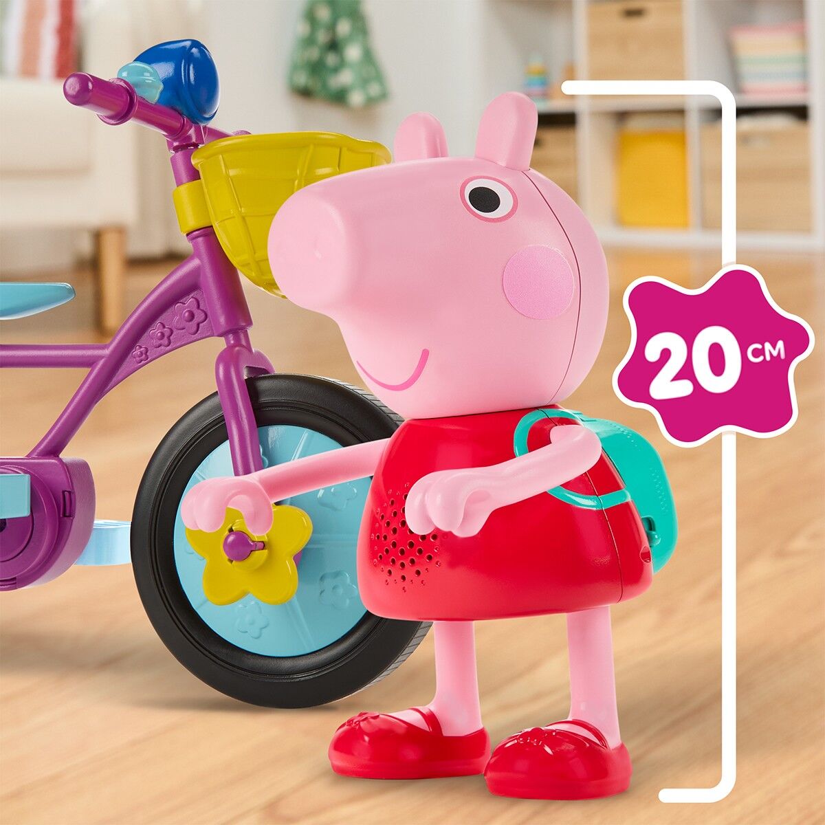 Інтерактивний ігровий набір PEPPA FIGURINES – ПЕППА НА ВЕЛОСИПЕДІ