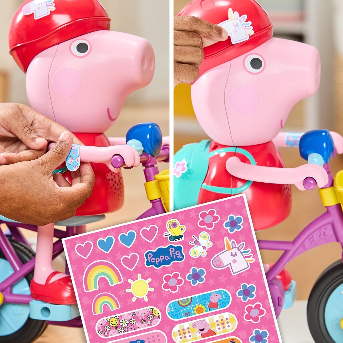Інтерактивний ігровий набір PEPPA FIGURINES – ПЕППА НА ВЕЛОСИПЕДІ