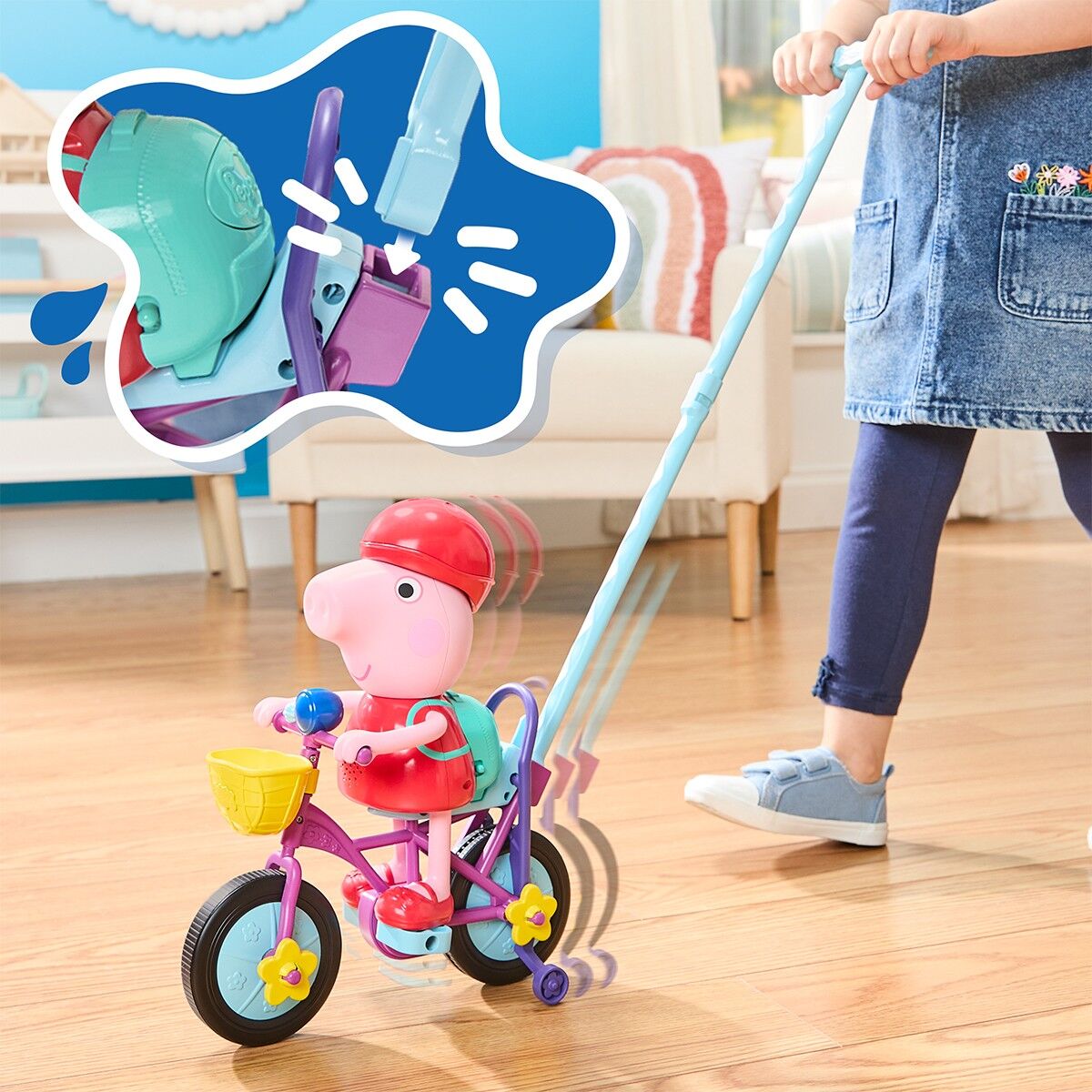 Інтерактивний ігровий набір PEPPA FIGURINES – ПЕППА НА ВЕЛОСИПЕДІ
