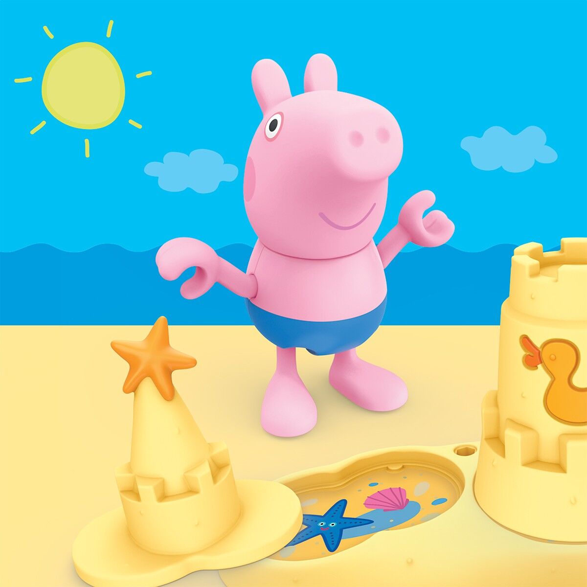 Ігровий набір PEPPA FIGURINES – ТРИ МАЛЕНЬКІ СВИНКИ НА ПЛЯЖІ