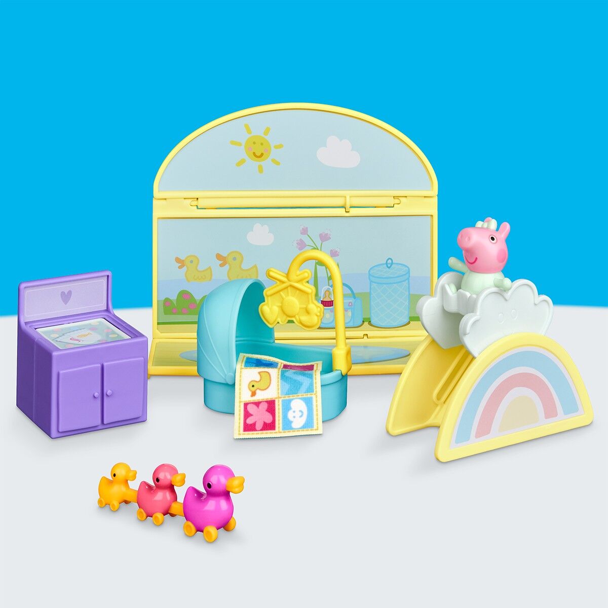 Ігровий набір PEPPA FIGURINES серії "Кімнати" – КІМНАТА КРИХІТКИ ЕВІ