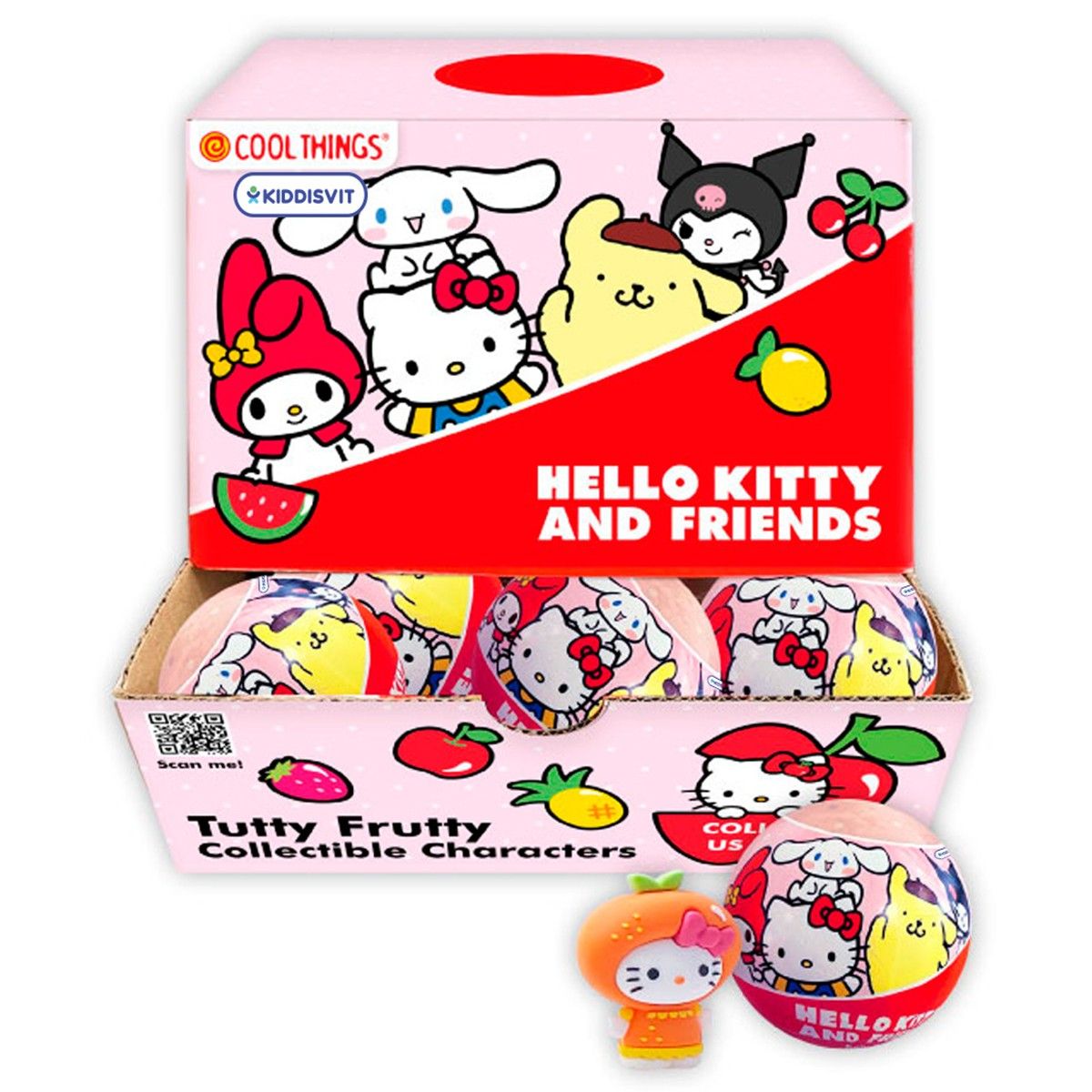 Фігурка-сюрприз у кулі COOL THINGS серії "Hello Kitty" - ТУТТІ-ФРУТТІ