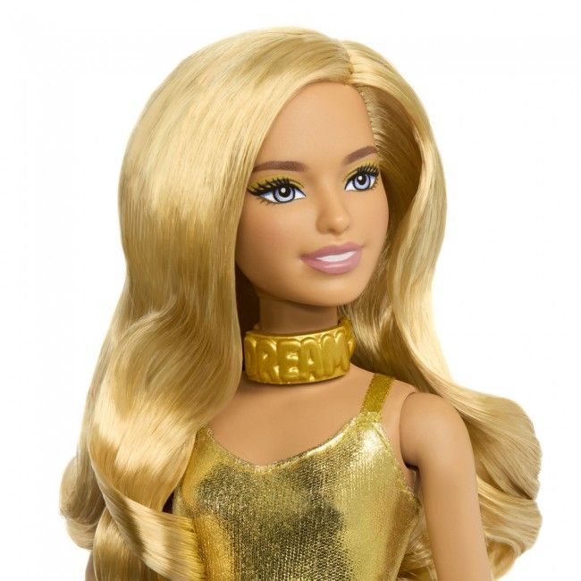 Лялька Barbie Fashionistas Модниця в золотистому комбінезоні (HRH19)