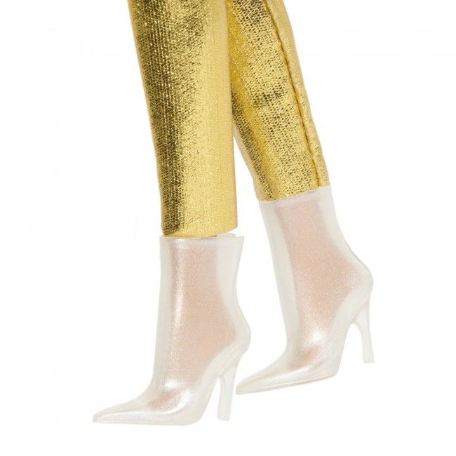 Лялька Barbie Fashionistas Модниця в золотистому комбінезоні (HRH19)