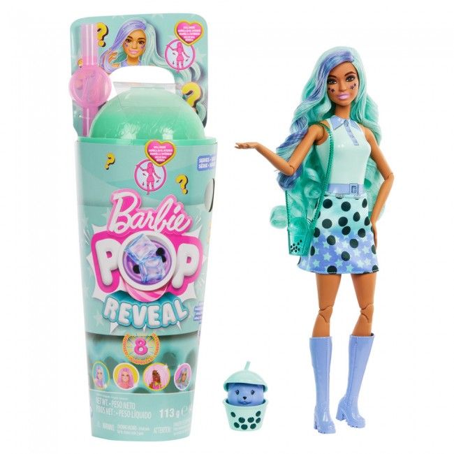 Лялька Barbie Pop Reveal Круті Бабл-ті зелений чай (HTJ21)