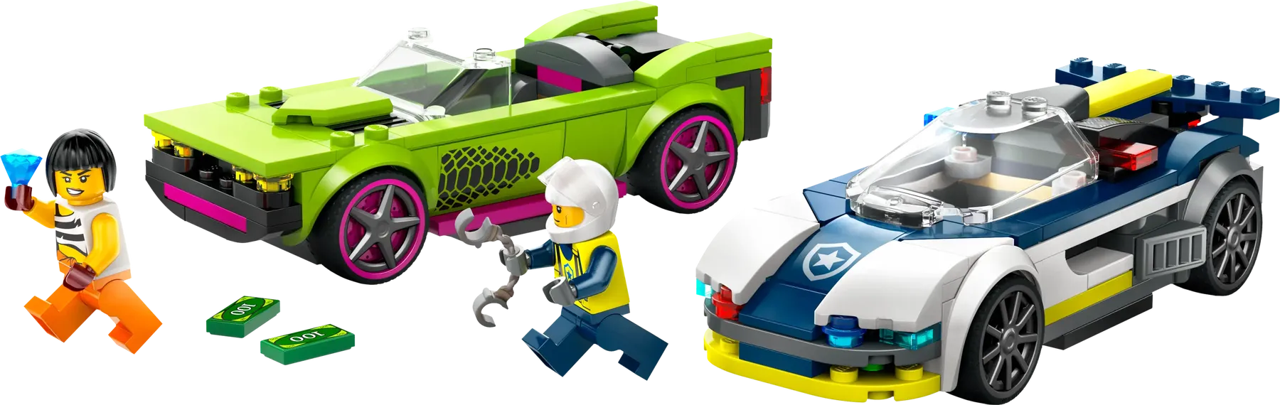 Конструктор LEGO City Переслідування маслкара на поліцейському автомобілі (60415)