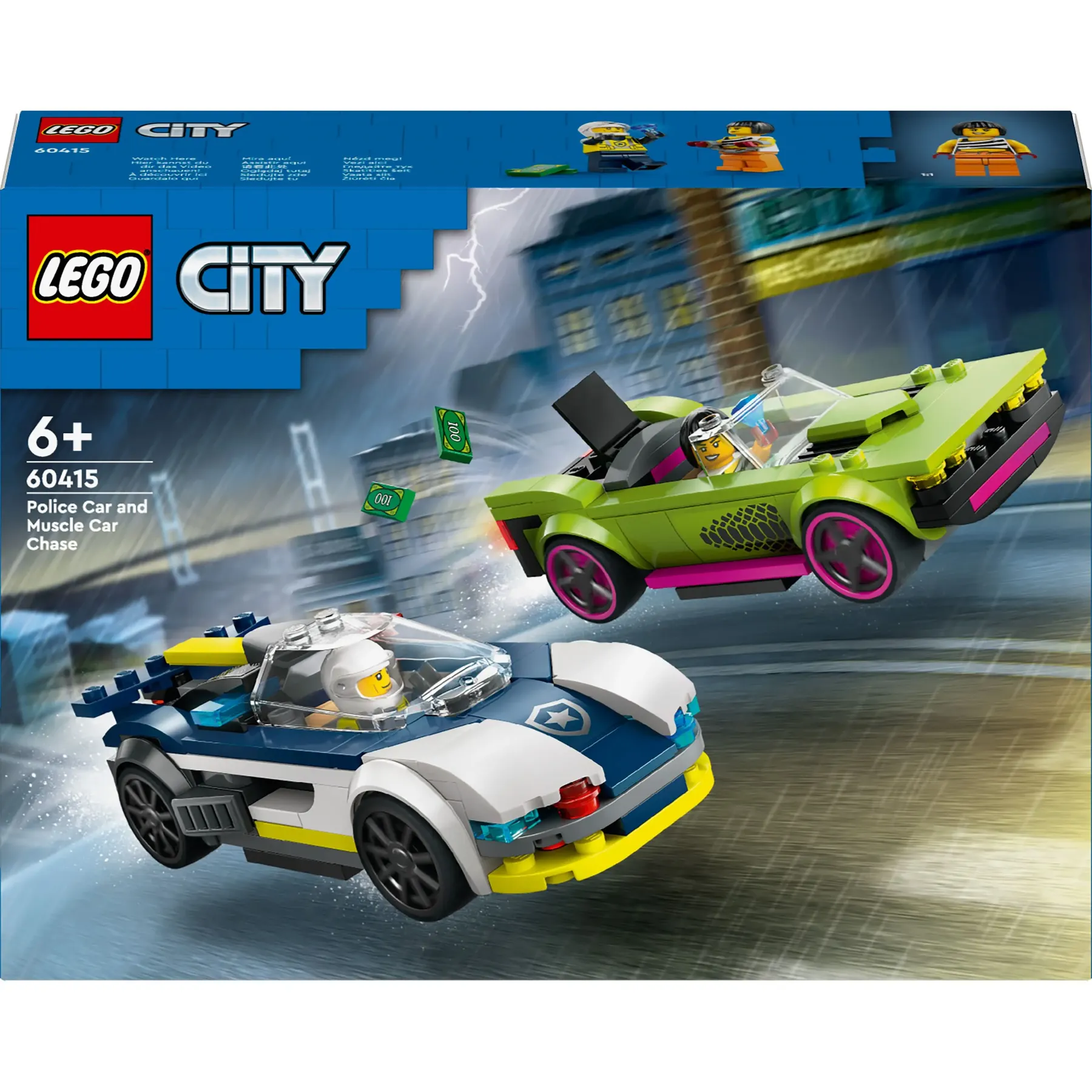 Конструктор LEGO City Переслідування маслкара на поліцейському автомобілі (60415)
