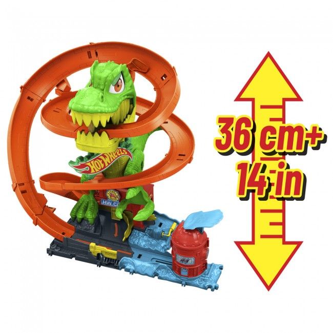 Ігровий набір Hot Wheels City Атака вогняного Ті-Рекса (JBM73)