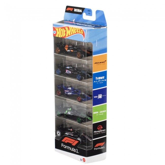 Ігровий набір Hot Wheels F1 2024 5 базових болідів (JGF58)