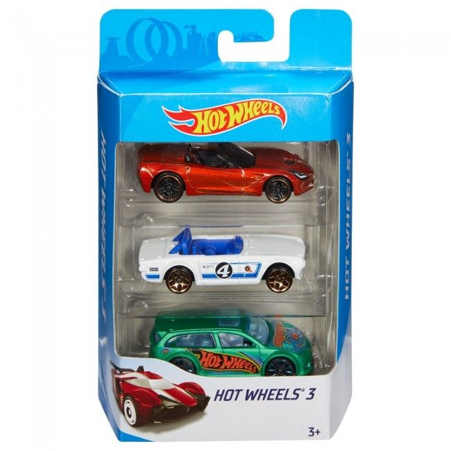 Набір Hot Wheels 3 базові машинки асортимент (K5904)