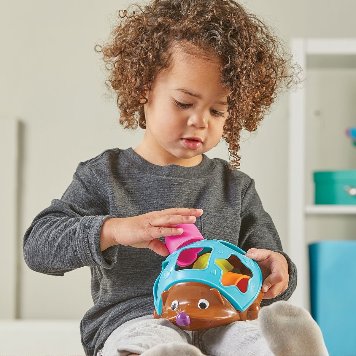 Навчальний ігровий набір LEARNING RESOURCES Spike The Fine Motor Hedgehog™ - POP-IT СОРТЕР ЇЖАЧОК