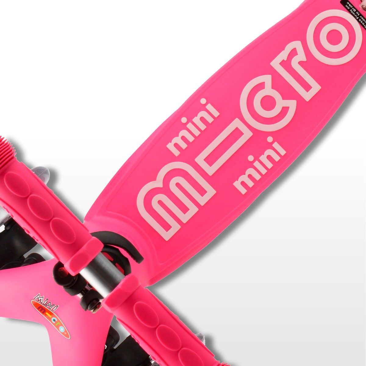 Самокат MICRO серії "Mini Deluxe" - РОЖЕВИЙ (до 50 kg, триколісний)