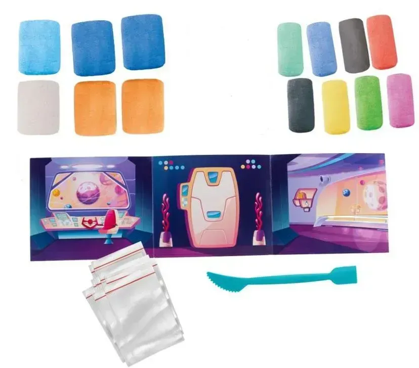 Набір для творчості DGT-ART Genio kids легкий пластилін Астронавтики (TY4416)