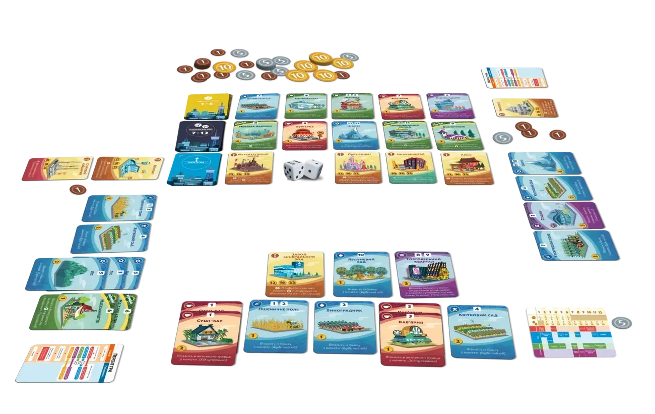 Настільна гра Наші міста: Мачі Коро 2 (Machi Koro 2)