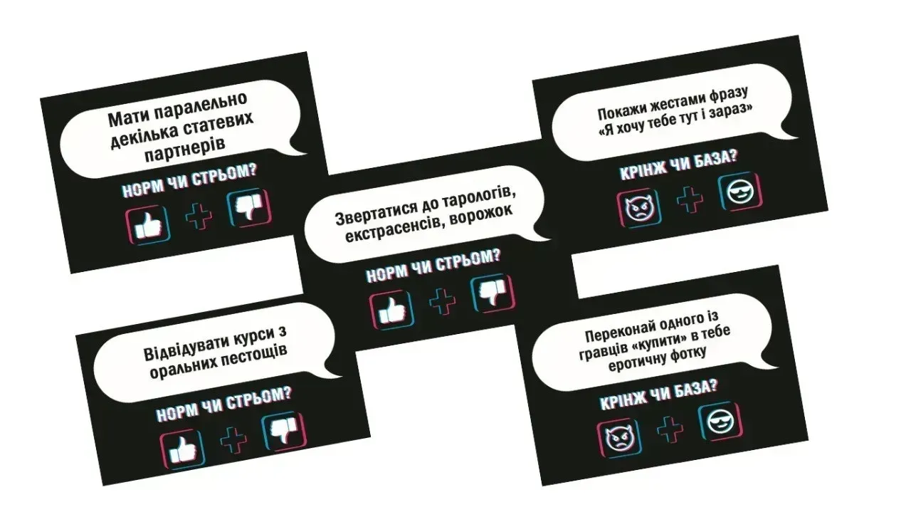 Настільна гра Норм чи стрьом / Крінж чи база