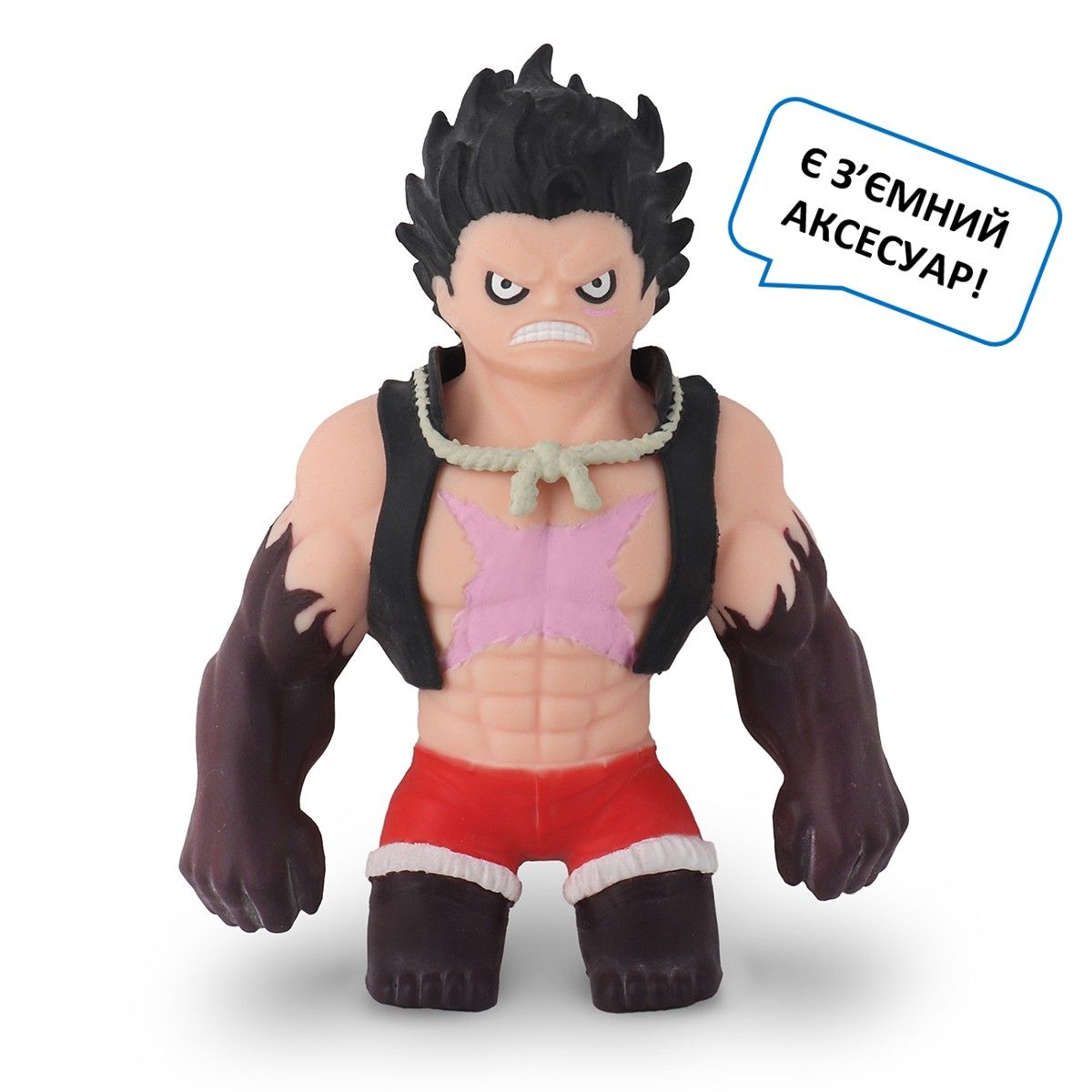 Стретч-іграшка ELASTIKORPS серії "One piece" – ЛУФФІ 4 ГІР. ЛЮДИНА-ЗМІЯ
