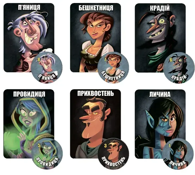 Настільна гра Остання ніч: Перевертні (One Night Ultimate Werewolf)