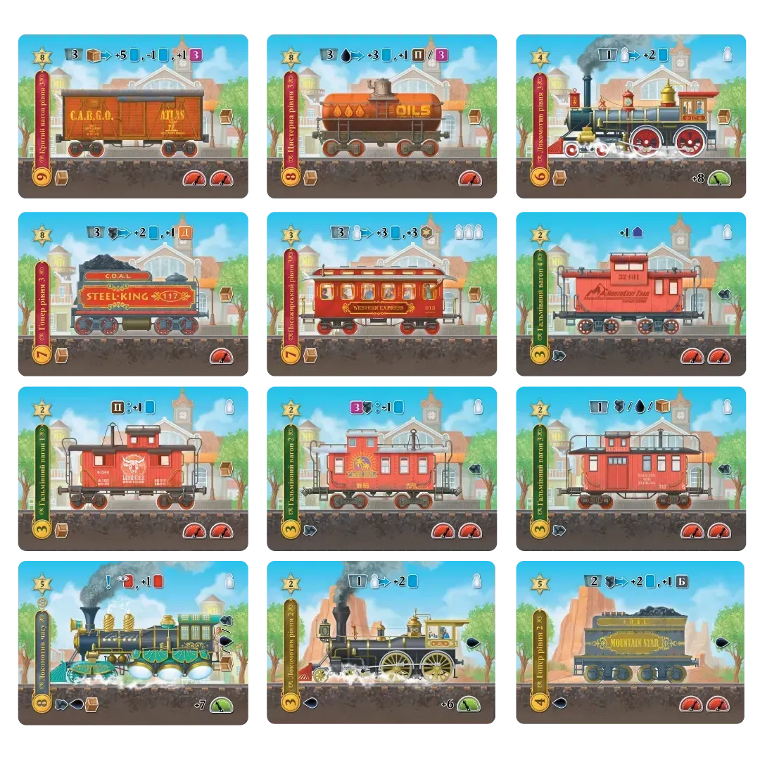 Настільна гра Острів Залізниць (Isle of Trains: All Aboard)