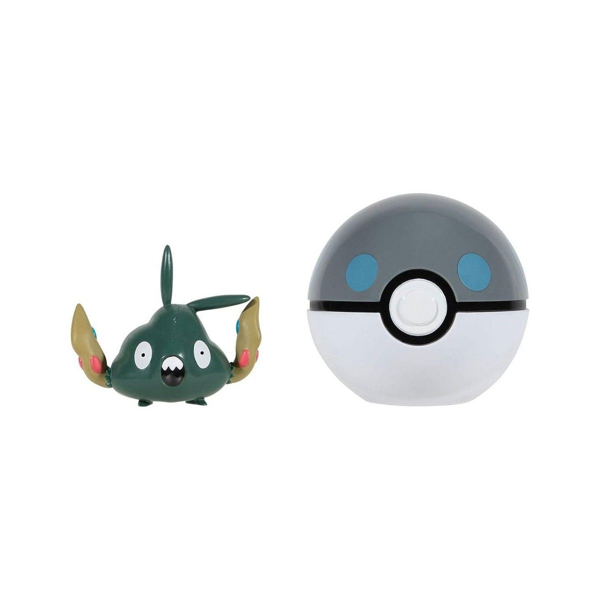 Ігровий набір POKEMON W15 - ТРАББІШ В ПОКЕБОЛІ (ігрова фігурка, покебол)