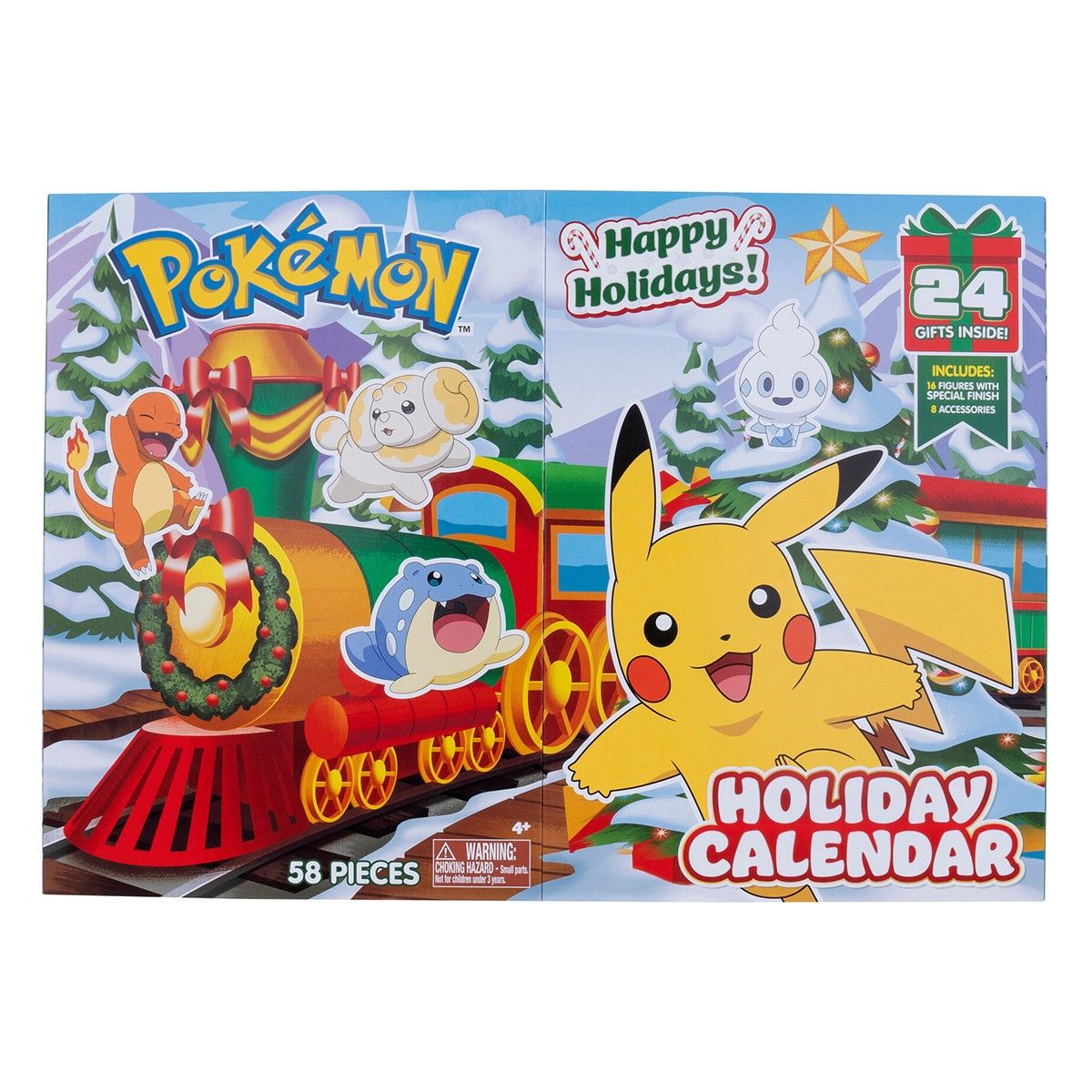 Набір ігрових фігурок POKEMON - АДВЕНТ-КАЛЕНДАР (16 ігрових фігурок, 8 аксесуарів)