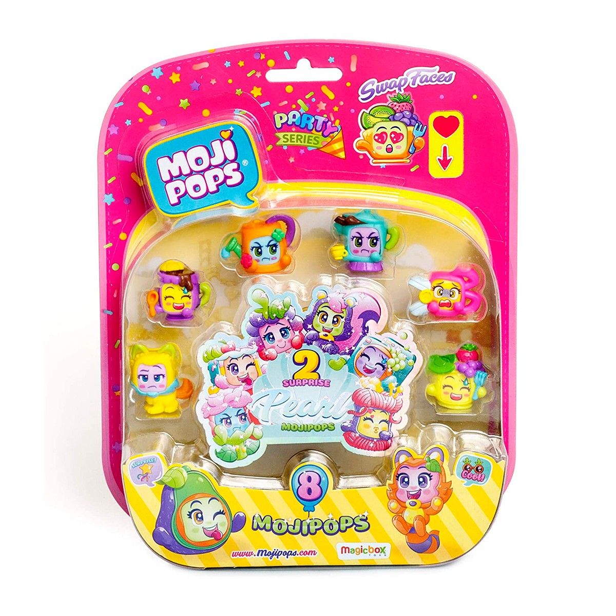 Набір фігурок MOJI POPS серії "Party" – ПЕРЛИННИЙ СЮРПРИЗ (8 фігурок)