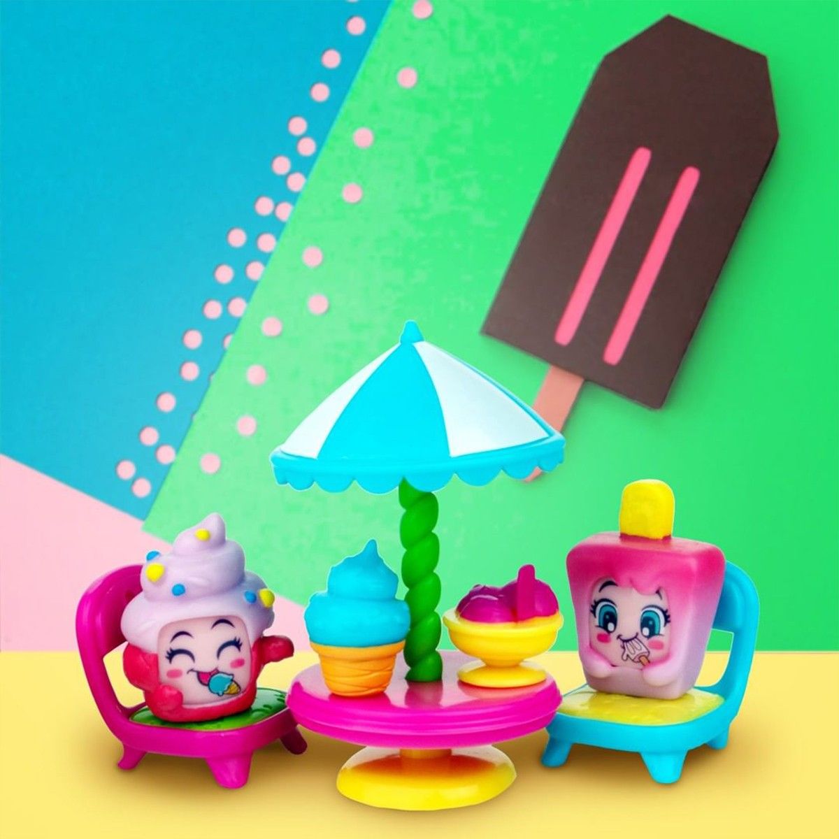 Ігровой набір MOJI POPS – ДЖЕЛАТЕРІЯ (2 фігурки, аксесуари)