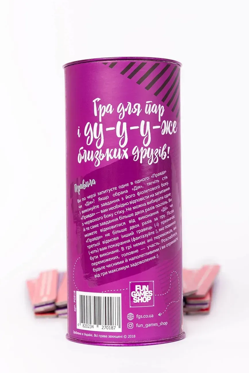 Настільна гра Fun Games Shop Правда або Дія: Для пар (FGS18)