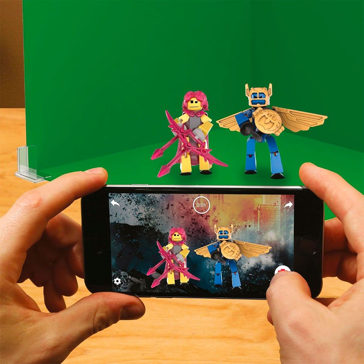 Ігровий набір для анімаційної творчості STIKBOT LEGENDS - ВАЛОР (1 екскл. фіг., аксесуари)
