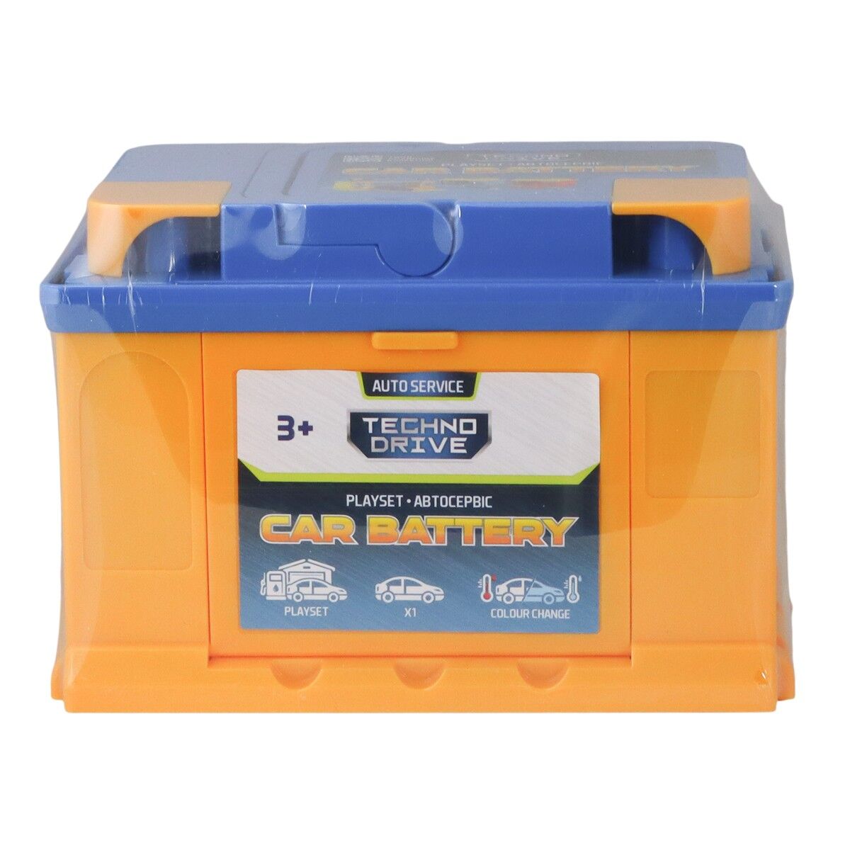 Ігровий набір CAR BATTERY - АВТОСЕРВІС З МІНІМОДЕЛЛЮ ЗМІНИ КОЛІР (в асорт.)