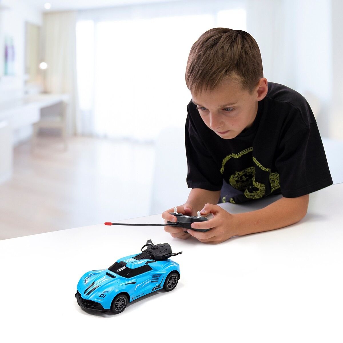 Автомобіль Spray Car на р/к – Sport (блакитний, 1:24, світло, вихлопна пара)
