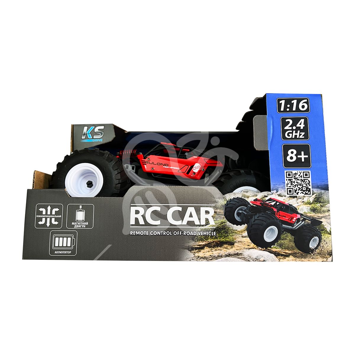 Автомобіль Off-road на р/к – Strong Power (червоний, 1:16)
