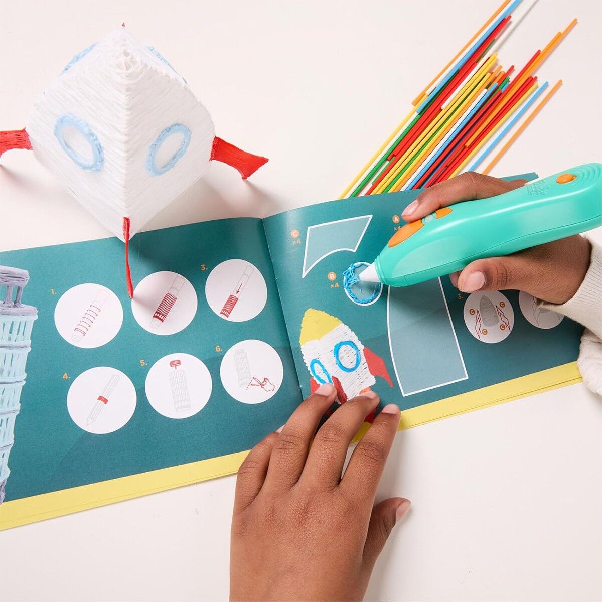 3D-ручка 3Doodler Start Plus для дитячої творчості - КРЕАТИВ ПЛЮС (72 стрижні)