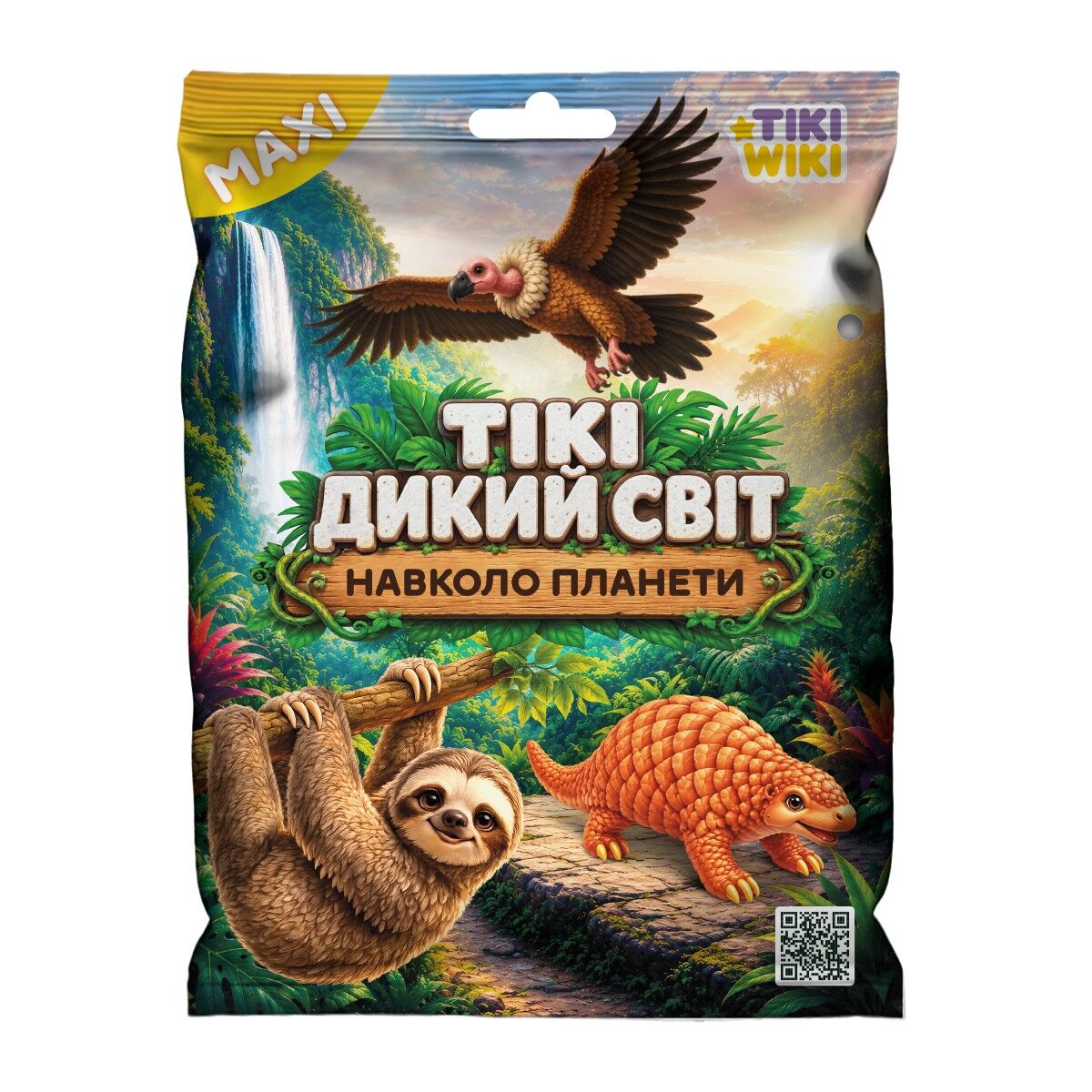 Стретч-іграшка у вигляді тварини TIKI WIKI — ТІКІ ДИКИЙ СВІТ: НАВКОЛО ПЛАНЕТИ (у диспл.)