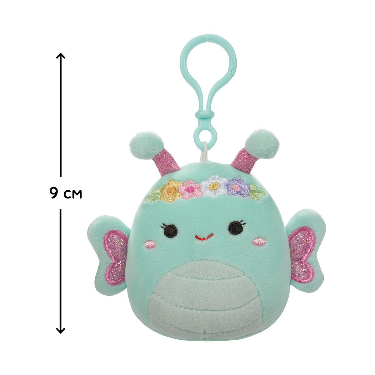 М'яка іграшка на кліпсі SQUISHMALLOWS - МЕТЕЛИК РЕЙНА (9 cm)