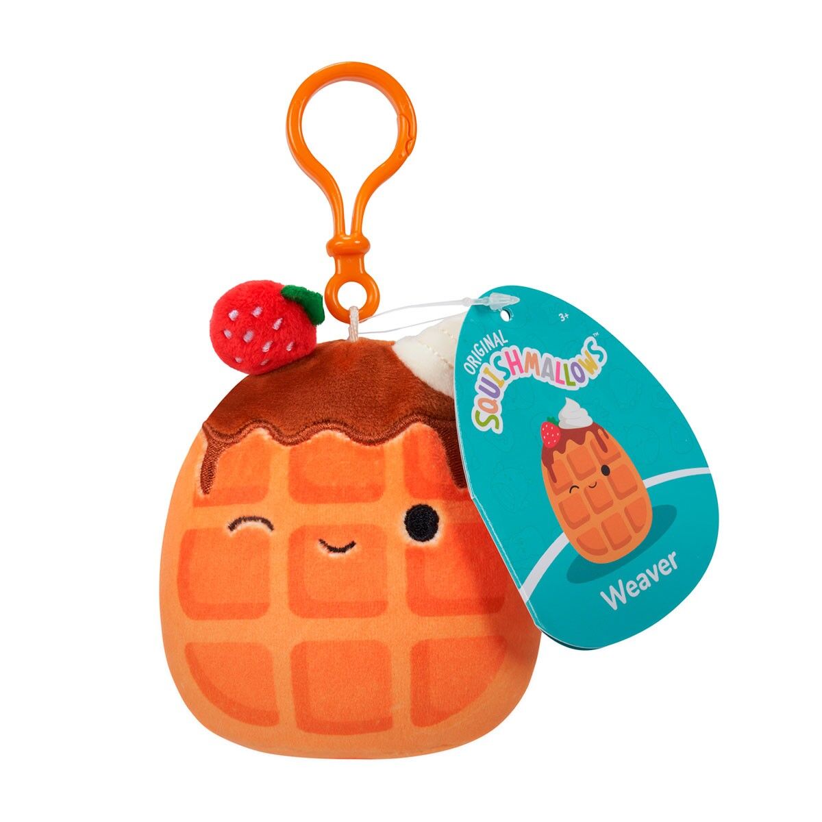 М'яка іграшка на кліпсі SQUISHMALLOWS – ВАФЕЛЬКА ВІВЕР (9 cm)