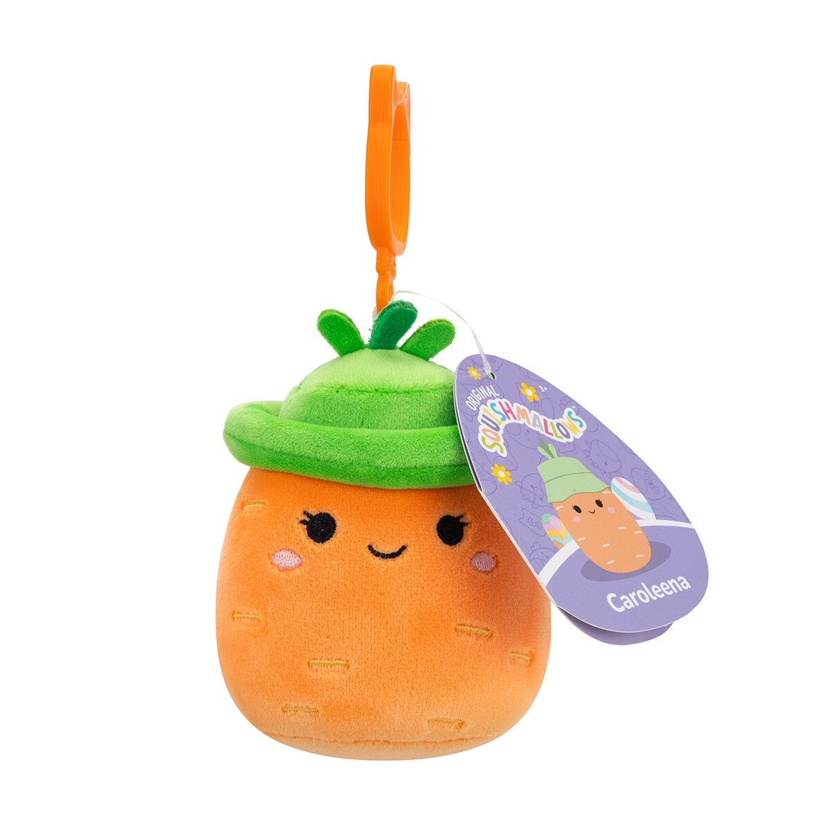 М'яка іграшка на кліпсі SQUISHMALLOWS – МОРКВИНКА КАРОЛІНА (9 cm)